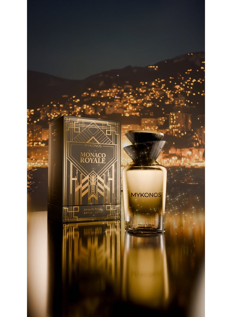 MYKONOS Monaco Royale EDP 100ml – Pear Melon Green Notes Cedarwood Caramel Musk Moss Fresh Sensual Unisex Perfume - Image 3